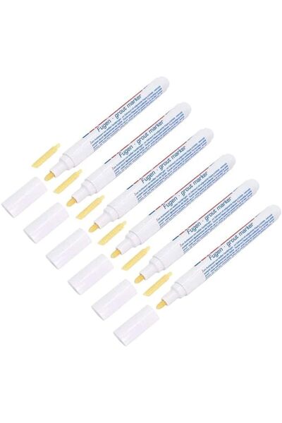 Outus 6 Pieces Tile Pen Wall Grout Restorer Pen Repair Marker Grout Filler Pe...