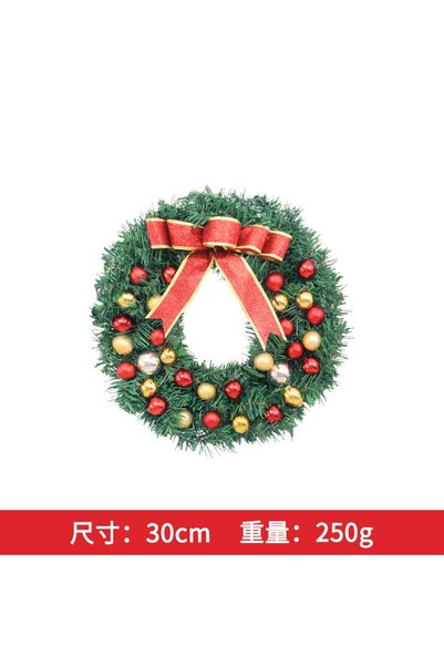 Noonedibs Cunună de Crăciun artificială de 30 cm diametru, suport pentru cunu...