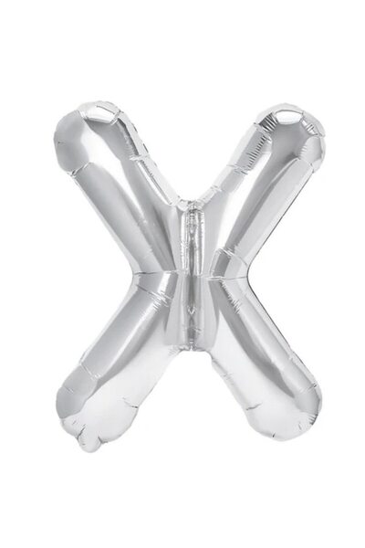 DAMUR Metallic Foil Balloon Letter X, Innovation, 40 cm, Inflate with Helium ...