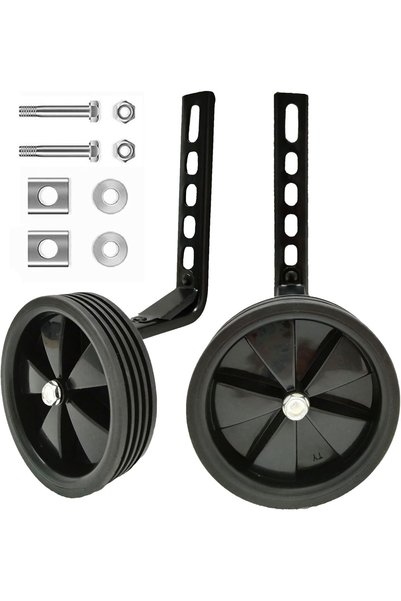 Generic homeme Training Wheels for 12-20Inch Single Speed Kids Bike (Black)