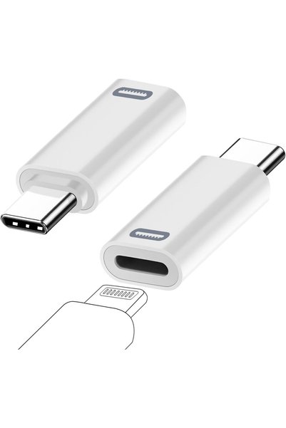 Generic 2 Pack USB-C Male to Lightning Female Adapter, USB Type C to Lightnin...