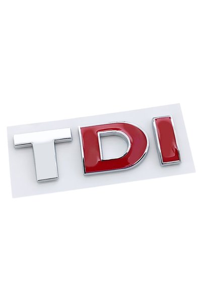 Choice ABS Silver T 3D ABS Black Red Logo TDI Emblem Letters Decal Car Rear T...