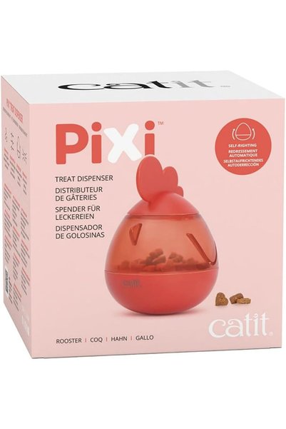 Generic PIXI Treat Dispenser, Interactive Treat Dispensing Cat Toy, Rooster