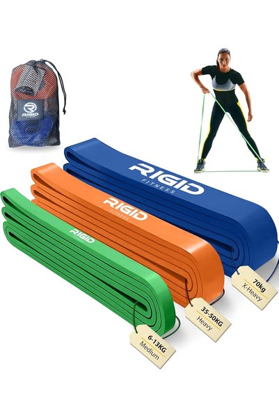 Generic Resistance Band Set - Premium Rubber Straps, 3 Resistance Rope Set, H...