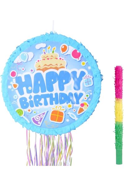 Generic Happy Birthday Pinata, Colorful Kids Pinata with Bat for Girls Boys D...