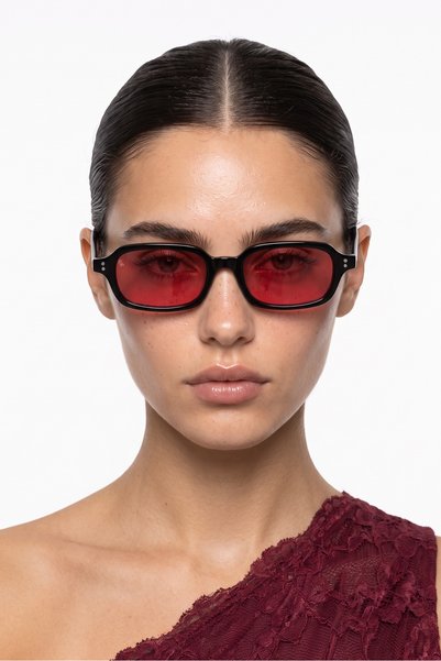 Bilge Karga Lucky Black Red Circadian Balance Glasses