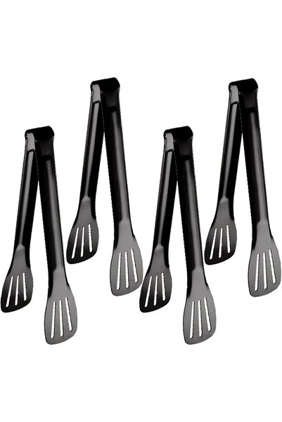Generic 4 PCS Serving Tongs Black Tongs 9 Inch Serving Utensils Stainless Ste...