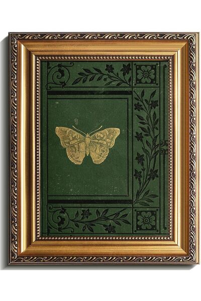 Generic Vintage Gold Framed Wall Art, Classical Butterfly Posters Wall Art De...