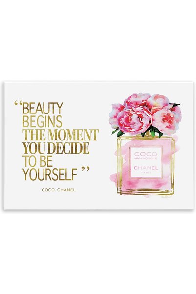Generic Fashioner Perfume Gold Pink Watercolor Inspirational Word, Design By ...