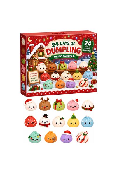 Generic Brand Squishy Advent Calendar 2026 with 24 Mini Dumpling Surprises