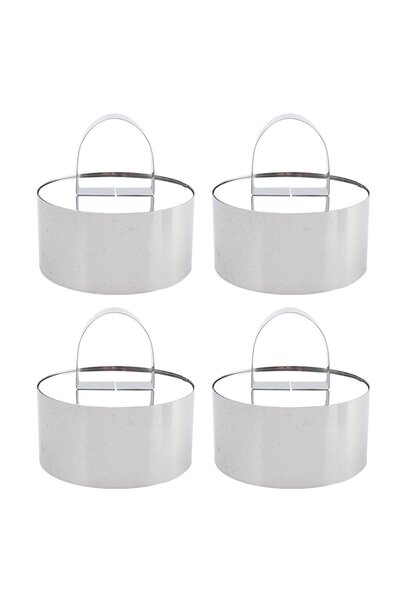 Noonedibs Formă rotundă pentru tort, inel de copt din oțel inoxidabil, 7,6 cm...