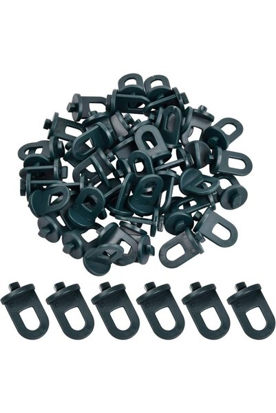 Noonedibs 50 cârlige pentru sere, cleme robuste din plastic pentru sere, supo...