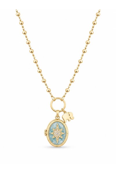 CHARMLUCKY ÖZEL SERİ FİL CHARM KAPAKLI KOLYE