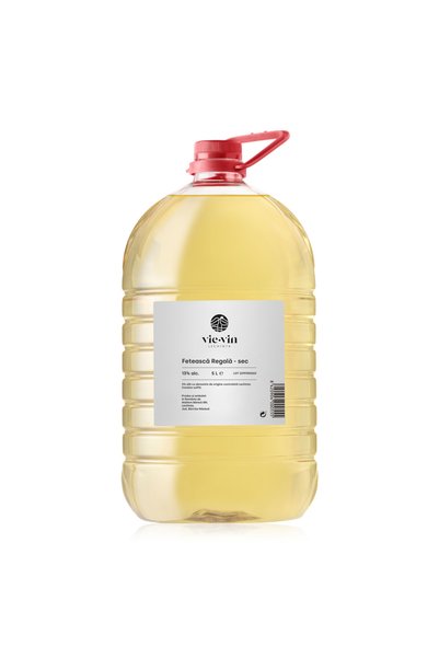 Vie-Vin Lechinta White dry wine Fetească Regală, 5 L