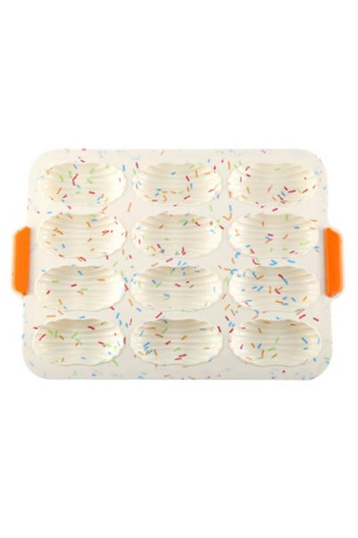 Noonedibs Tavă de copt pentru mini baghete, 34,5 x 24 cm, tavă perforată anti...