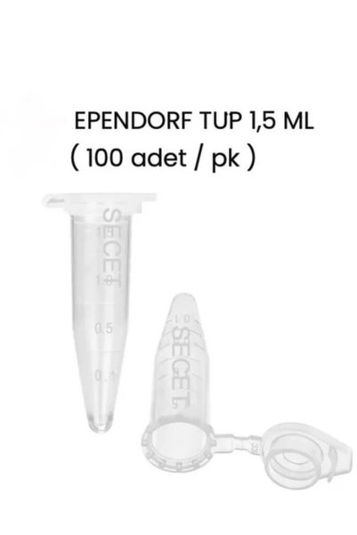 Ependorf Tüp 1,5 Ml, Non Steril (100 Adet / Pk)