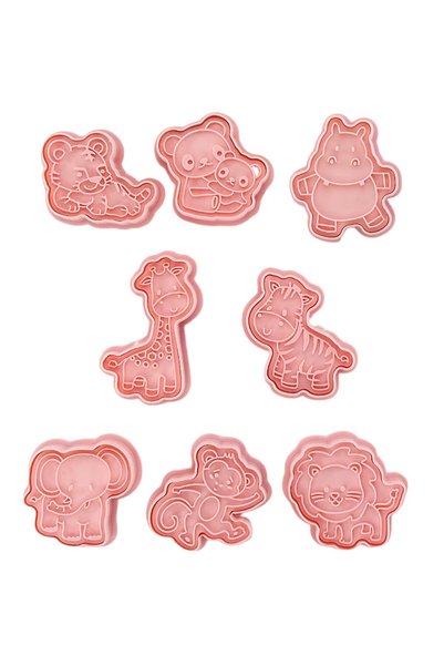 Noonedibs Set de forme pentru fursecuri cu animale - 8 piese - Forme pentru f...
