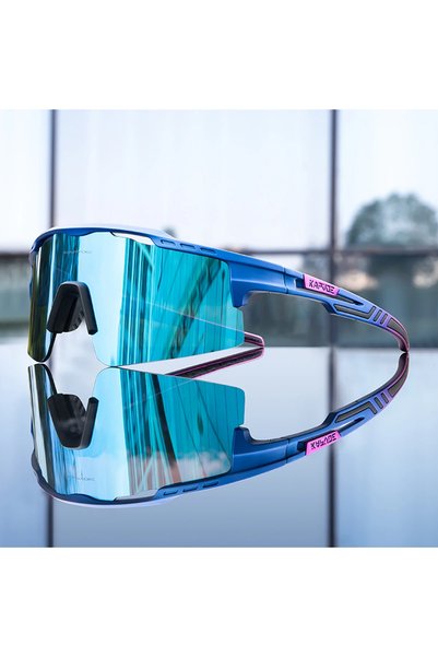 KAPVOE 1lens 07 Photochromic Cycling Glasses MTB Riding Skating Sunglasses UV...