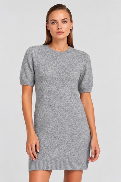 citycenterfashion Women's Short-Sleeve Knit Dress cty-çtn-7139