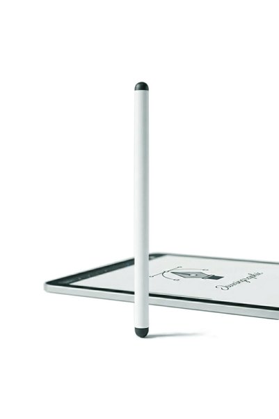 DAMUR 2 in 1 Stylus Pen, Capacitive, Dual Tip 4mm and 8mm, White