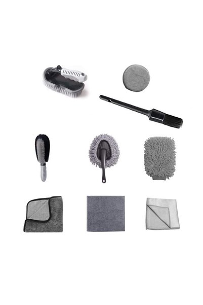 DAMUR Set de spălare auto din 9 piese, inovație, fabricat din plastic și micr...