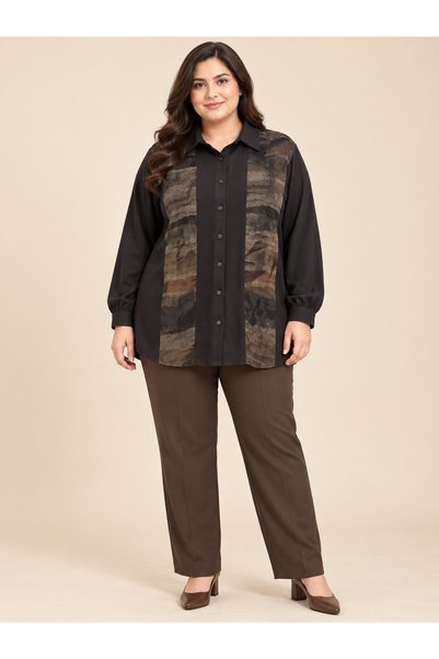 TUSSE Elegant Women's Crystal Viscose Soft, Wrinkle-Resistant, Patch-Embellis...