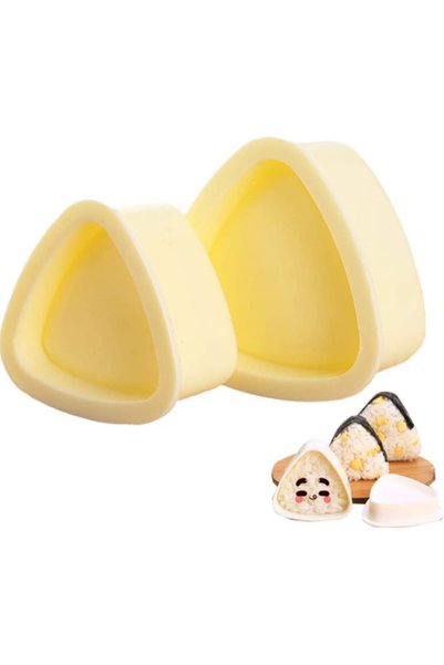 Noonedibs Formă triunghiulară Onigiri, 2 bucăți de forme pentru bile de orez,...