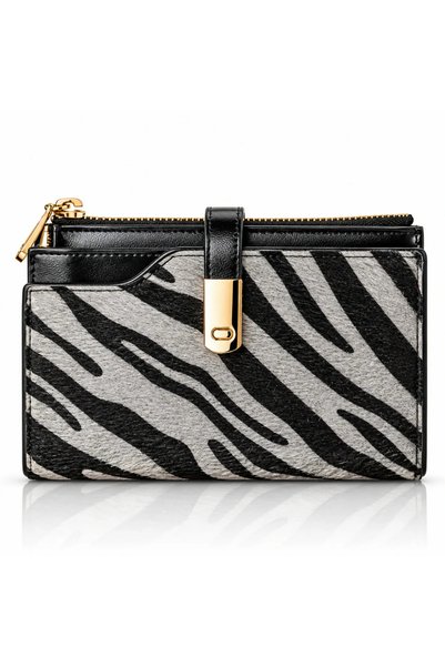 FRAGOLA Μεσαίου μεγέθους πορτοφόλι PC335-26-black-tiger