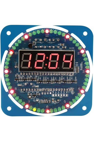 Noonedibs Kit ceas electronic LED - Set de învățare DIY DS1302 MCU digital 51