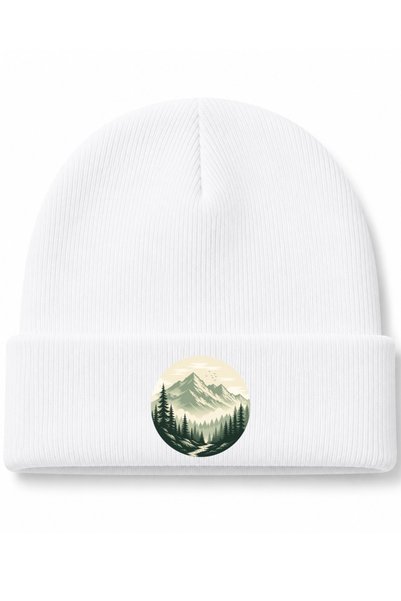 Rabona Fashion Mountain Wilderness – Vintage Alpine Forest Nature Graphic Kni...