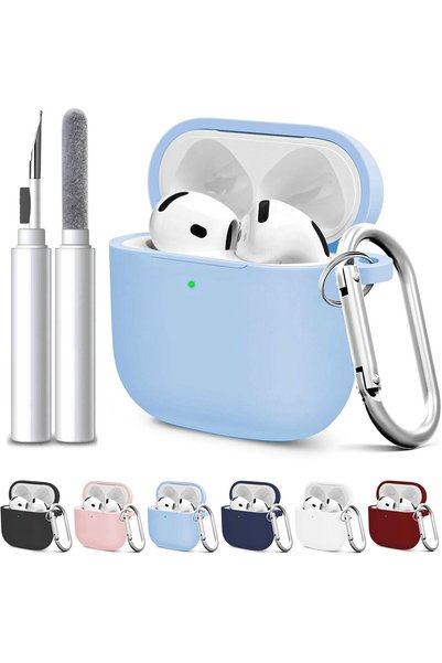 Generic Compatible with AirPods 4 Case Cover for Women and Men, Soft Silicone...