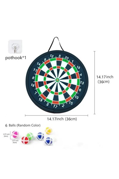 Choice black-6 Children with Sticky Ball Large Dart Board Family Interactive ...