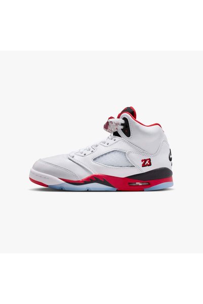 JORDAN 5 Ρετρό Φλογερό Κόκκινο Μαύρο Tongue (2025) (GS)