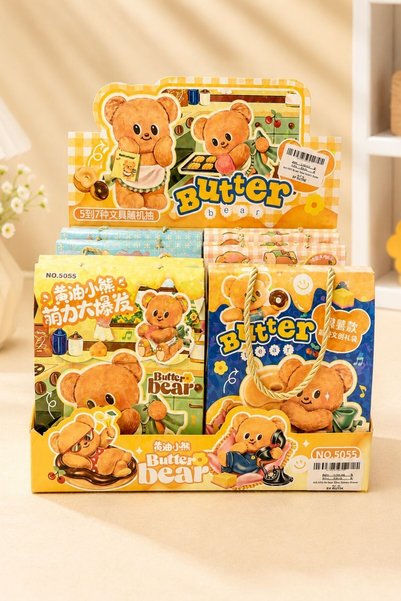 EFBUTİK Butter Bear Pen and Notebook Set