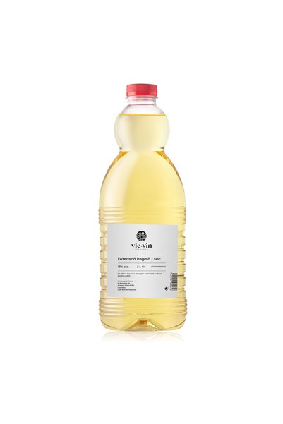Vie-Vin Lechinta Vin alb sec Fetească Regală, 2 L