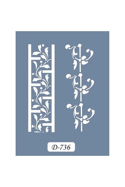 Cadence Boya D736 Border Model D Series Stencil 15x20 cm