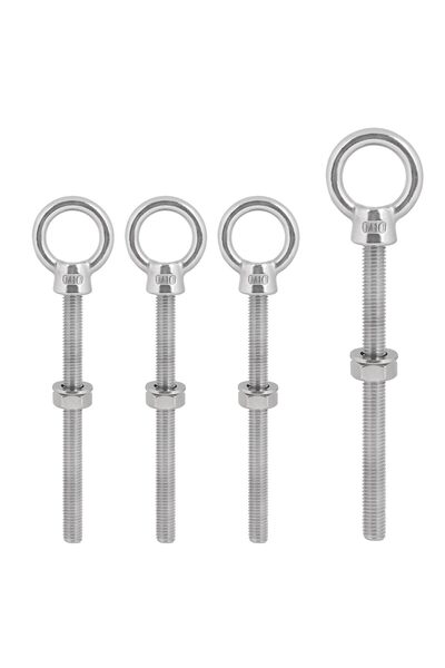 Generic Brand 4 bucăți șuruburi cu ochi M10 x 120mm |   Inele de ridicare |  ...