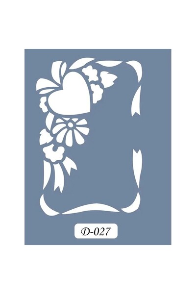 Cadence Boya D27، نموذج مزخرف بالورود، سلسلة D، قالب رسم، 15 × 20 سم.