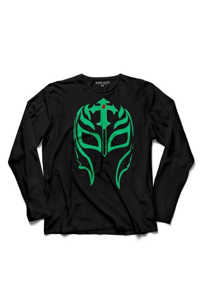 Kendim Seçtim Tricou negru cu mâneci lungi Rey Mysterio WWE American Wrestlin...