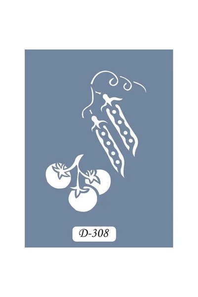 Cadence Boya D308 Vegetable Model D Series Stencil 15x20 cm