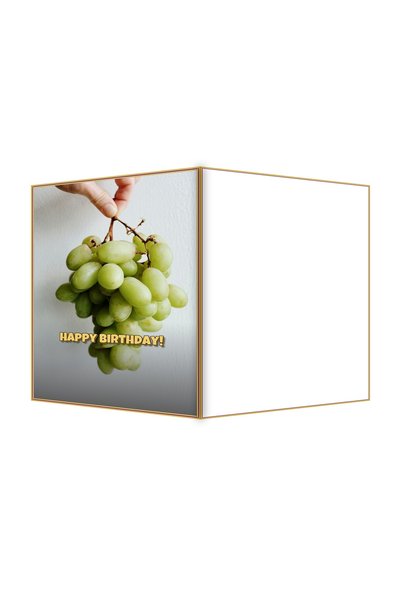 OEM Felicitare Aniversare Struguri Unt Proaspat, Design 3D Colectie, 13.3x19....