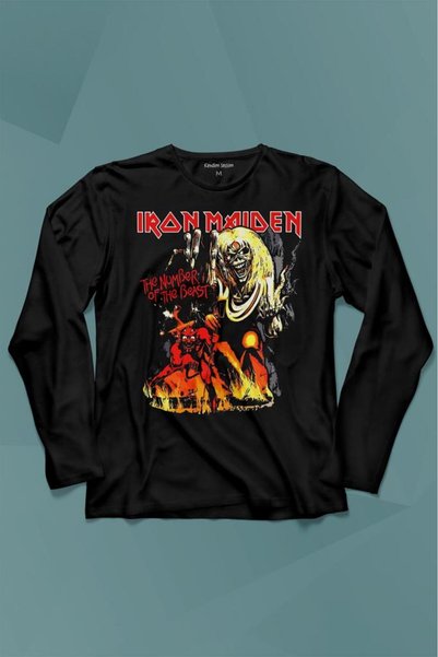 Kendim Seçtim Tricou cu mânecă lungă Iron Maiden 2 The Number Of The Beast Tr...