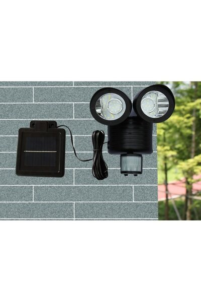 DAMUR Lampă solară decorativă de grădină, Inovație, model felinar dublu cu se...