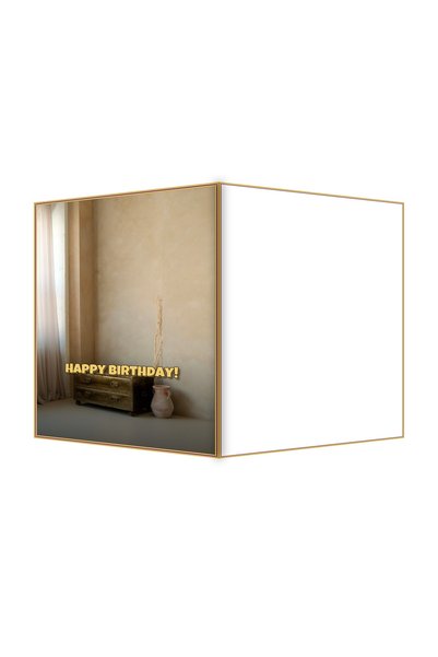 OEM Felicitare Aniversare Cufar din Alama Vintage, Design Elegant, Dimensiune...