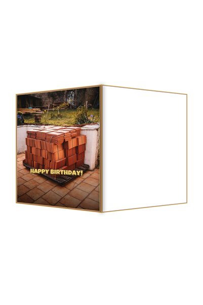OEM Felicitare Aniversare cu motive dale suprapuse, 13.3x19.4cm