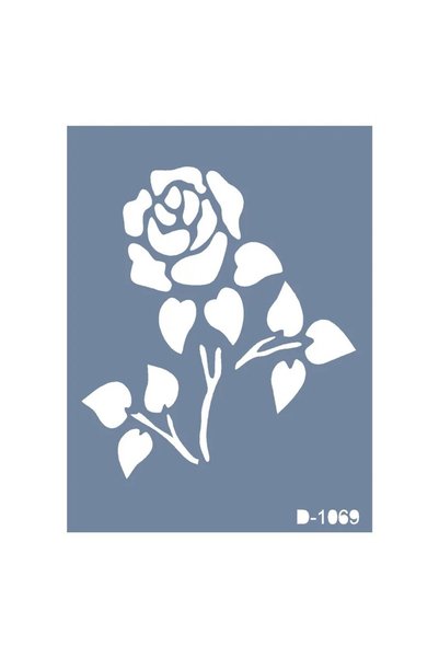 Cadence Boya D1069 Rose Modal D Series Stencil 15x20 cm