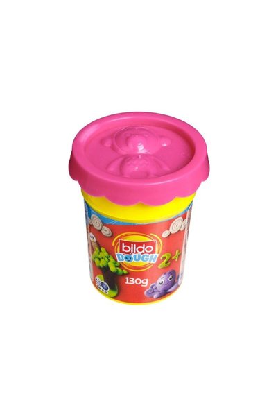 Jumbo Bildo DOH Plastilina Roz in Pahar cu Forma Animal pe Capac 130g