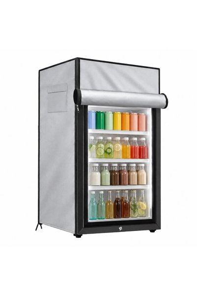 Generic Brand Κάλυμμα ψυγείου, 58x58x142cm, γκρι, αδιάβροχο, για μικρό καταψύκτη