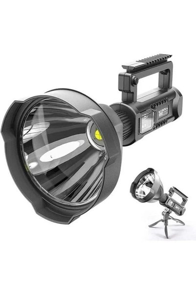 OEM Lanternă LED multifuncțională cu trepied Vivendo W591, XHP50, 15W, 4 moduri de iluminare, baterie încorporată, încărcare USB, IPX6, pentru camping, pescuit, atelier, lanternă electrică reîncărcabilă pentru interior