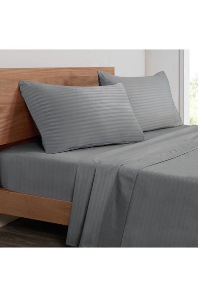 Generic Striped King Size Sheet Set – Hotel Luxury Bed Sheets - Deep Pocket U...